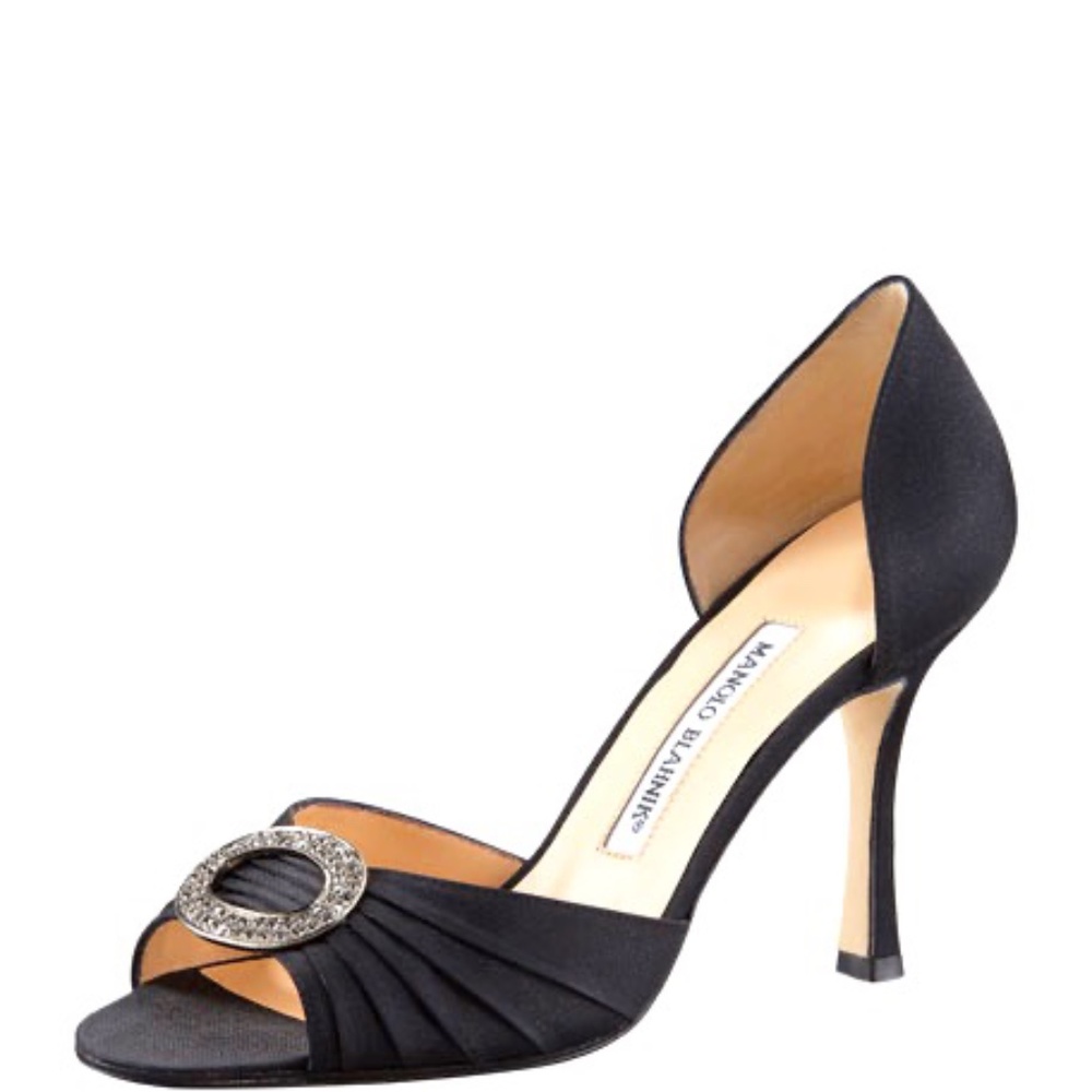 Manolo Blahnik Sedaraby Bejeweled Pump